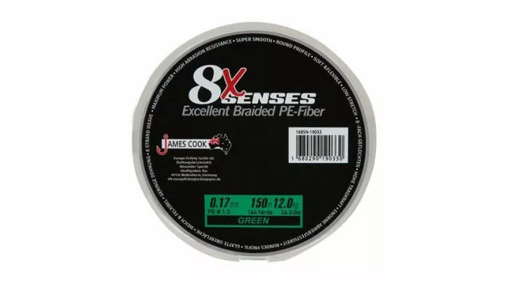 J.C. James Cook 8 Braid 0.15mm 150mtr 10kg 3 J.C. James Cook 8 Braid 0.15mm 150mtr 10kg