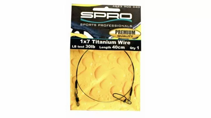 Spro Titanium Leader 1x7 30 Lb 40cm 3 Spro Titanium Leader 1x7 30 Lb 40cm