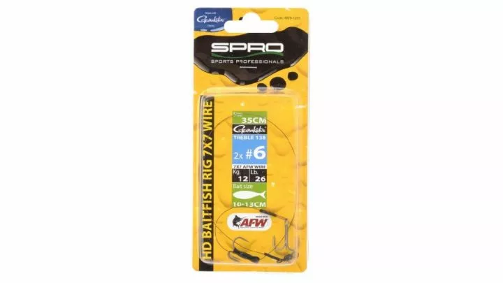 Spro HD Baitfish Rig 35cm 2x 13B#2 18kg 3 Spro HD Baitfish Rig 35cm 2x 13B#2 18kg