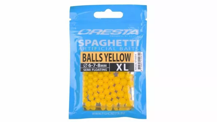 Cresta Spaghetti Balls Yellow XL 3 Cresta Spaghetti Balls Yellow XL