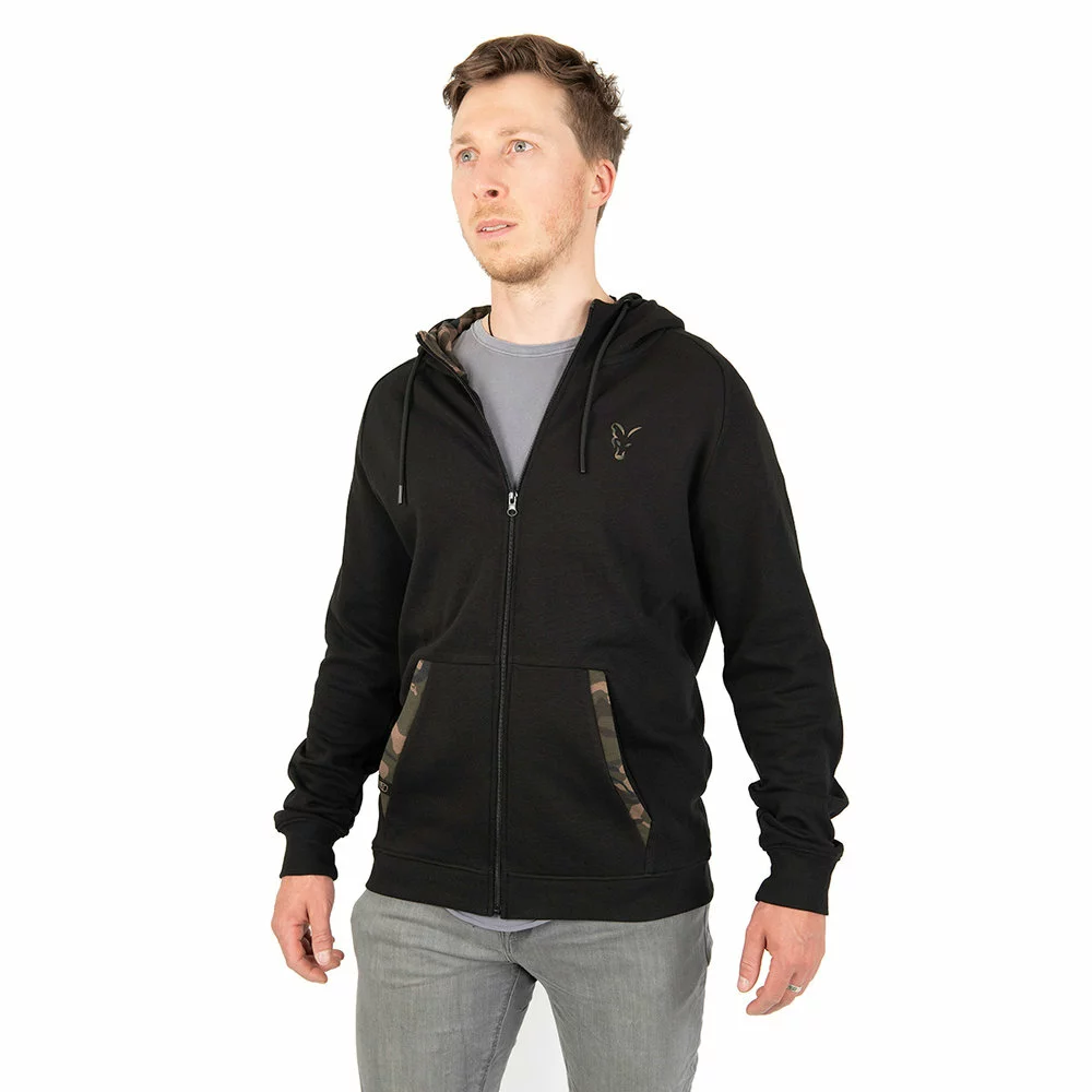 Fox LightWeight Black/Camo Zip Hoody 4 Fox LightWeight Black/Camo Zip Hoody - Afbeelding 2