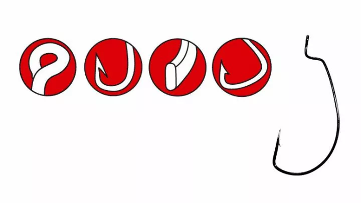 Gamakatsu Hook Worm Offset EWG Maat 5/0 3 Gamakatsu Hook Worm Offset EWG Maat 5/0