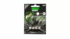 Green Bass Fishing Jighead 1/0 6gr 4st