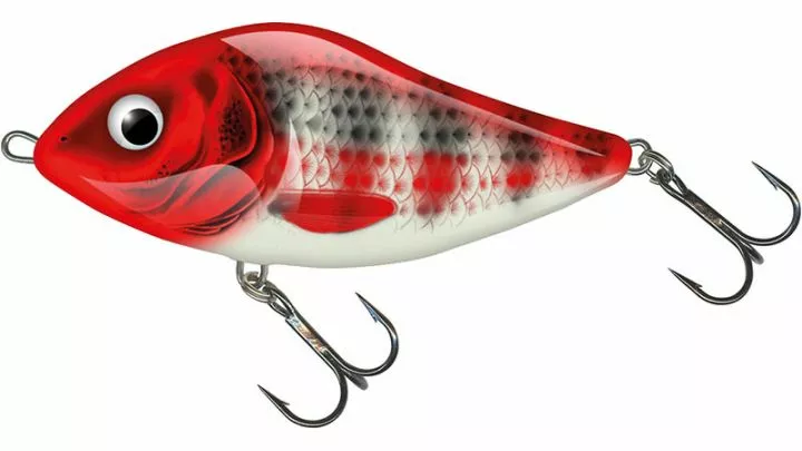 Salmo Slider 7cm Sinking Holo Red Head Striper 3 Salmo Slider 7cm Sinking Holo Red Head Striper