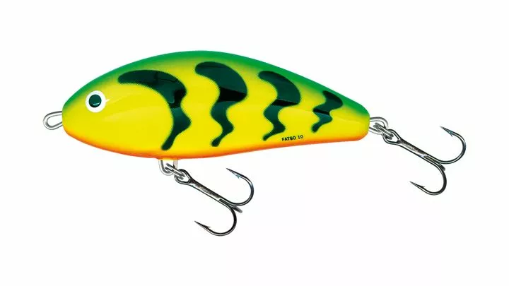 Salmo Fatso 10cm Floating Green Tiger 3 Salmo Fatso 10cm Floating Green Tiger