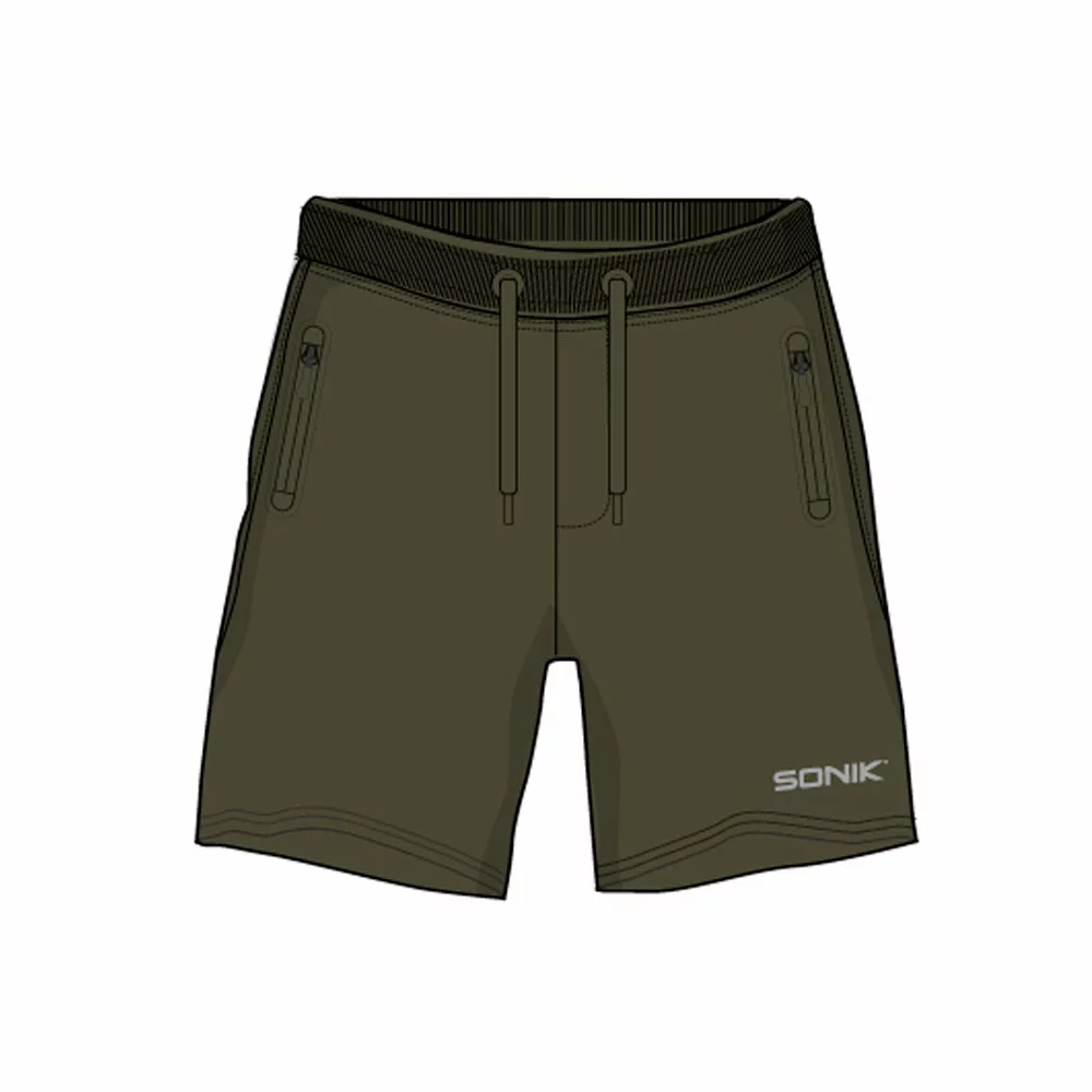Sonik Green Fleece Shorts 4 Sonik Green Fleece Shorts - Afbeelding 2