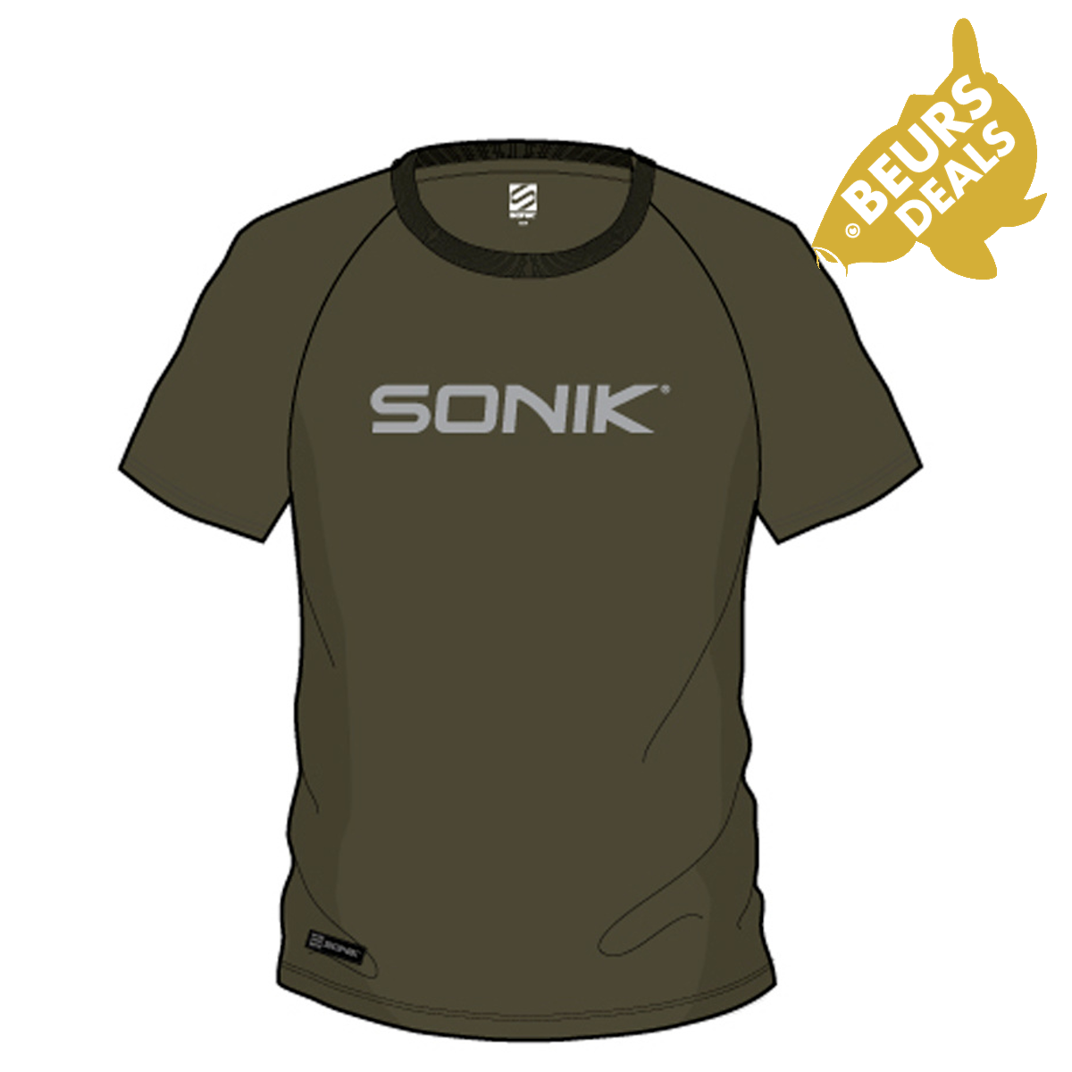 Sonik Raglan Tee - Green 3 Sonik Raglan Tee - Green