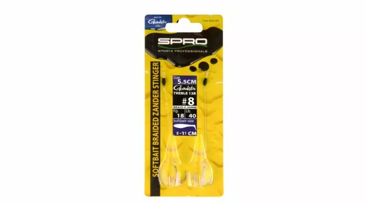 Spro Braided Zander Stinger 5,5cm #8 3 Spro Braided Zander Stinger 5,5cm #8