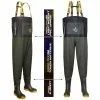 VASS Hybrid 700 Khaki / Black Chest Wader 1 VASS Hybrid 700 Khaki / Black Chest Wader -Roofvis Winkel vass hybrid 700 khaki black chest wader